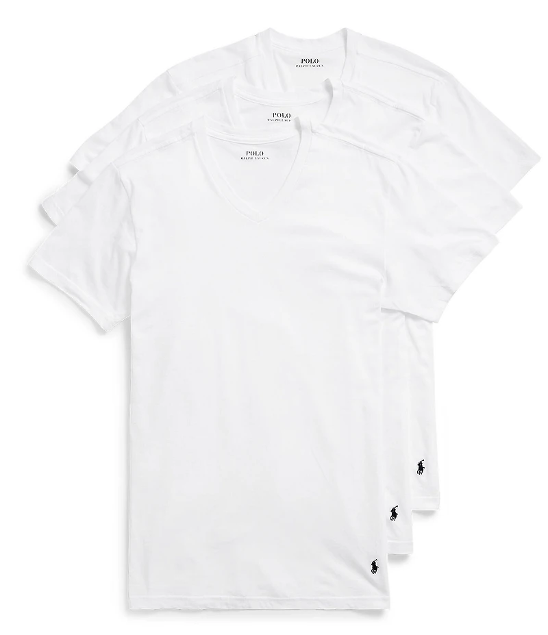 Polo Ralph Lauren Big & Tall Classic Fit V-Neck T-Shirts 3-Pack