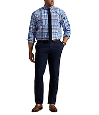 Polo Ralph Lauren Big & Tall Classic Multi Fit Plaid Oxford Long Sleeve Woven Shirt