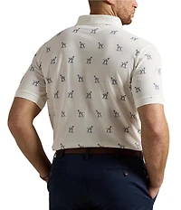 Polo Ralph Lauren Big & Tall Dog Print Mesh Short Sleeve Polo Shirt