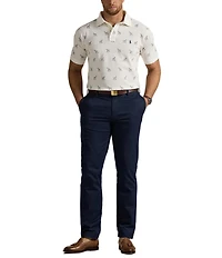 Polo Ralph Lauren Big & Tall Dog Print Mesh Short Sleeve Polo Shirt