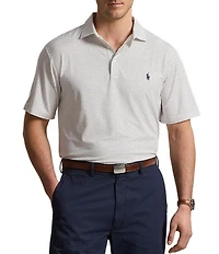 Polo Ralph Lauren Big & Tall Dot-Print Performance Short Sleeve Polo Shirt
