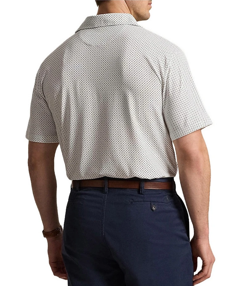Polo Ralph Lauren Big & Tall Dot-Print Performance Short Sleeve Polo Shirt
