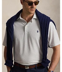 Polo Ralph Lauren Big & Tall Dot-Print Performance Short Sleeve Polo Shirt