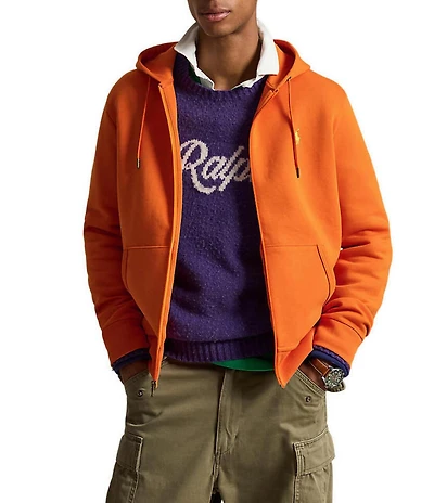 Polo Ralph Lauren Big & Tall Double-Knit Long Sleeve Full-Zip Hoodie