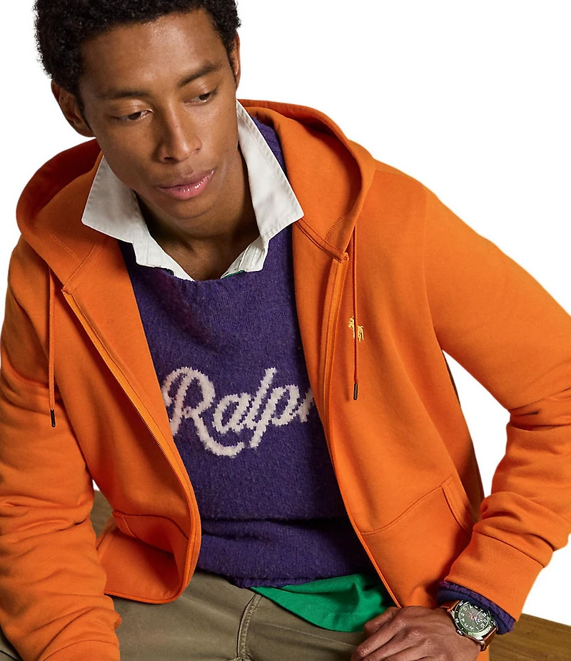 Polo Ralph Lauren Big & Tall Double-Knit Long Sleeve Full-Zip Hoodie