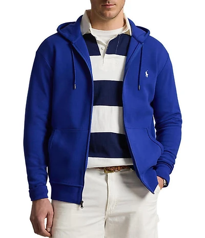 Polo Ralph Lauren Big & Tall Double-Knit Long Sleeve Full-Zip Hoodie