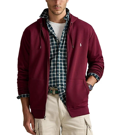 Polo Ralph Lauren Big & Tall Double-Knit Solid Full-Zip Hoodie