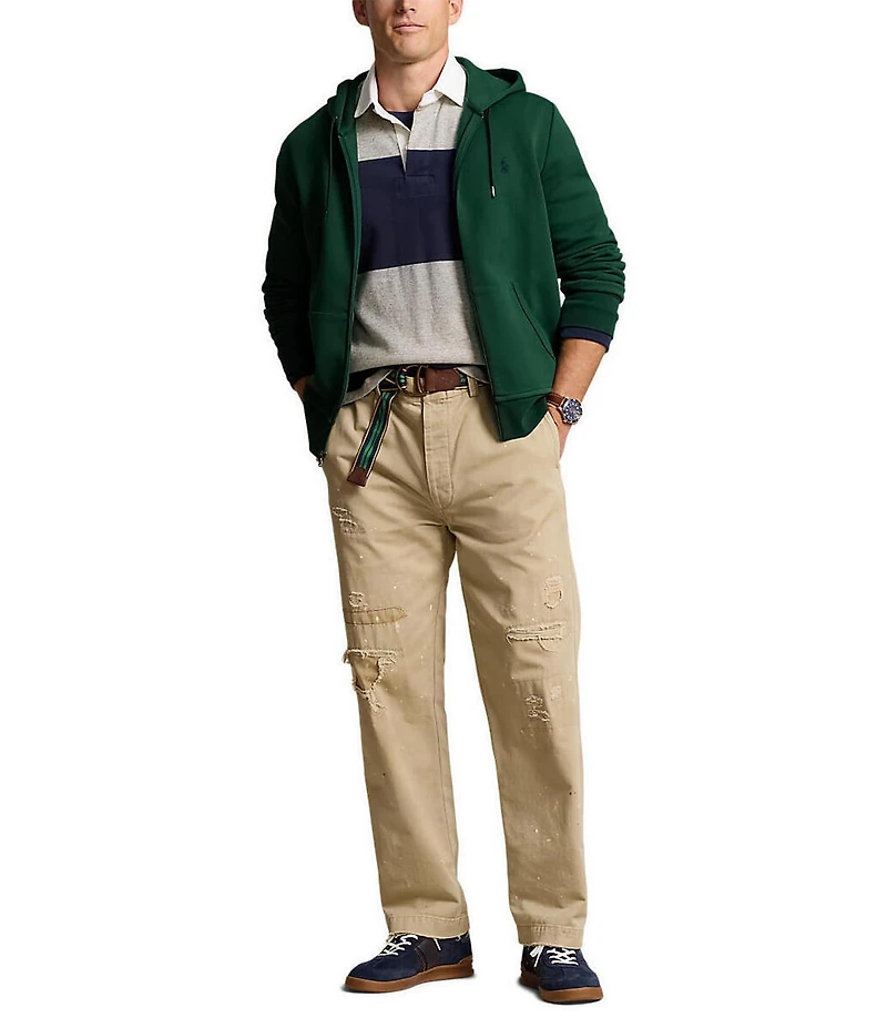 Polo Ralph Lauren Big & Tall Double-Knit Solid Full-Zip Hoodie