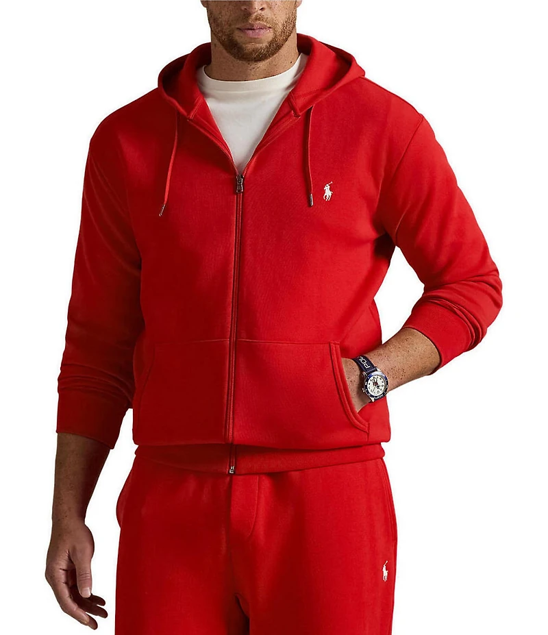Polo Ralph Lauren Big & Tall Double-Knit Solid Full-Zip Hoodie
