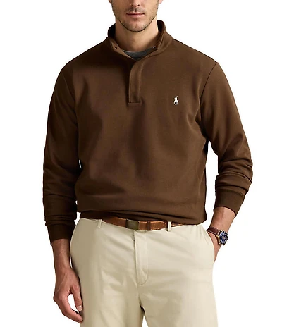 Polo Ralph Lauren Big & Tall Double-Knit Mockneck Pullover