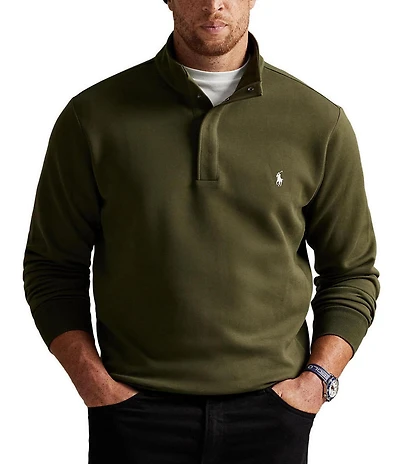 Polo Ralph Lauren Big & Tall Double-Knit Mockneck Pullover