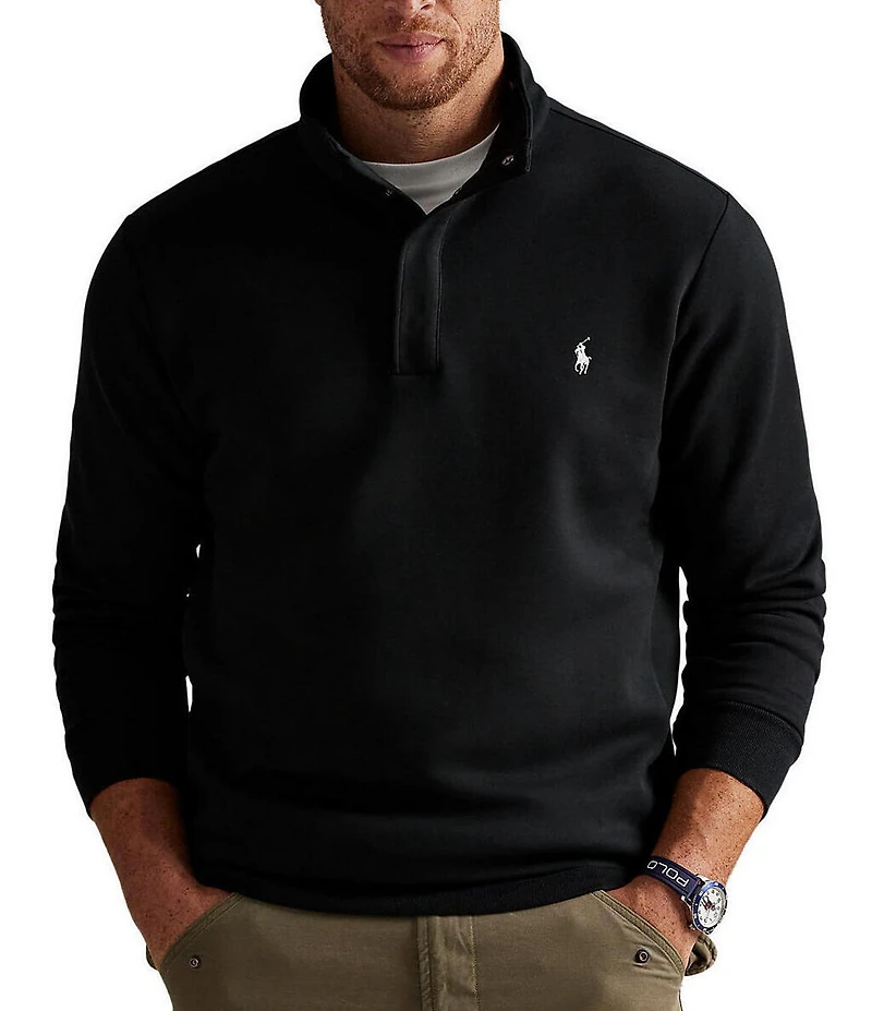 Polo Ralph Lauren Big & Tall Double-Knit Mockneck Pullover