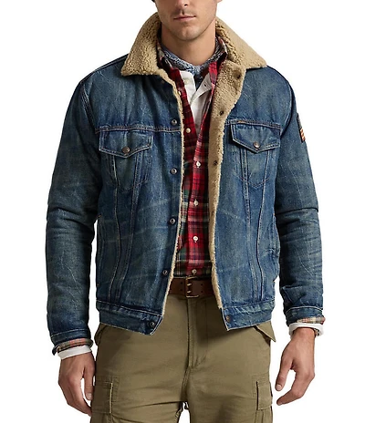 Polo Ralph Lauren Big & Tall Fleece Lined Trucker Jacket