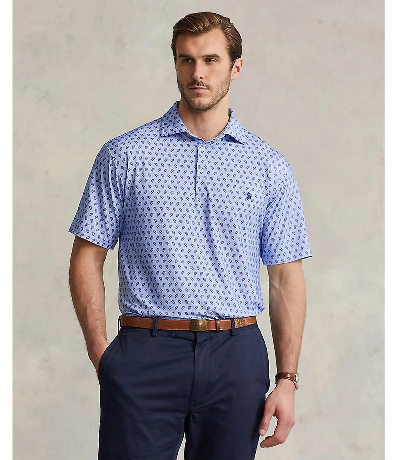 Polo Ralph Lauren Big & Tall Foulard Print Performance Short Sleeve Polo Shirt