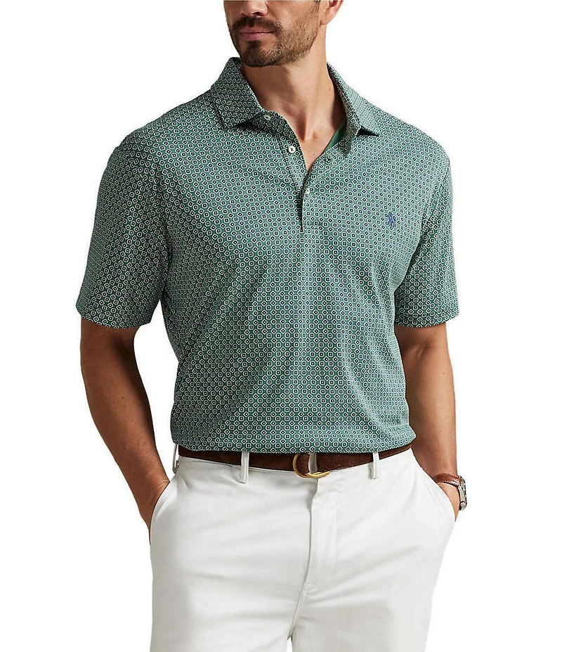 Polo Ralph Lauren Big & Tall Foulard-Print Soft Cotton Short Sleeve Polo Shirt