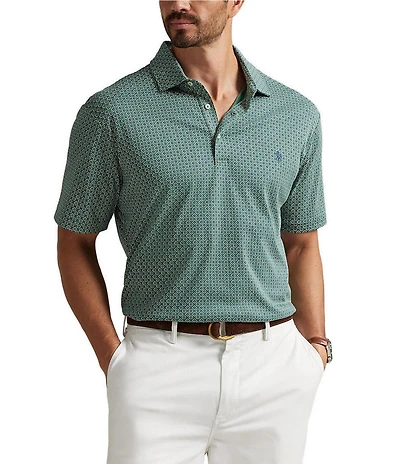 Polo Ralph Lauren Big & Tall Foulard-Print Soft Cotton Short Sleeve Polo Shirt