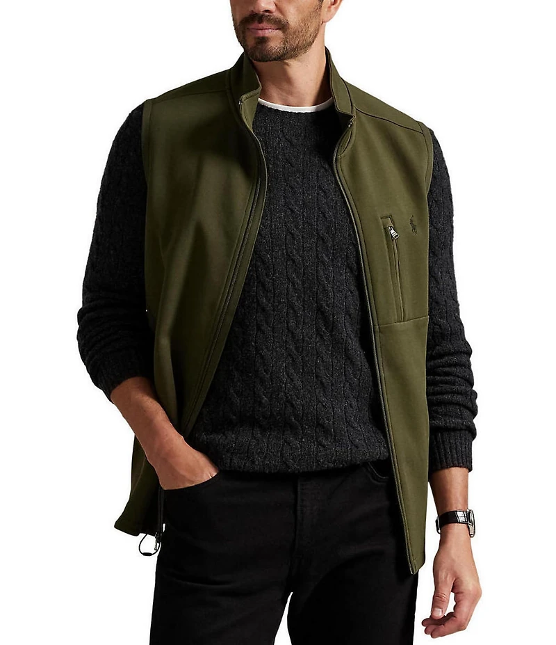 Polo Ralph Lauren Big & Tall Full-Zip Double Knit Vest