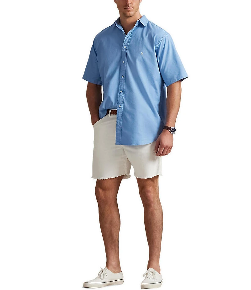 Polo Ralph Lauren Big & Tall Garment-Dye Oxford Short-Sleeve Woven Shirt
