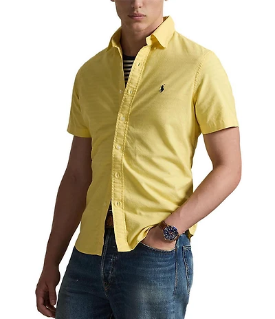 Polo Ralph Lauren Big & Tall Garment-Dye Oxford Short-Sleeve Woven Shirt