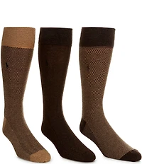 Polo Ralph Lauren Big & Tall Gents Pattern Socks 3-Pack