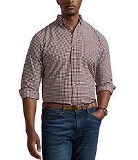 Polo Ralph Lauren Big & Tall Gingham Oxford Long Sleeve Woven Shirt