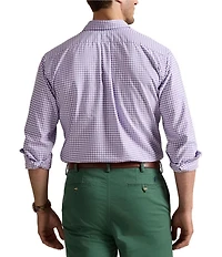 Polo Ralph Lauren Big & Tall Gingham Print Oxford Long Sleeve Woven Shirt
