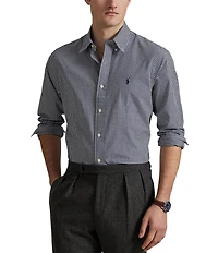 Polo Ralph Lauren Big & Tall Gingham Stretch Poplin Long Sleeve Woven Shirt