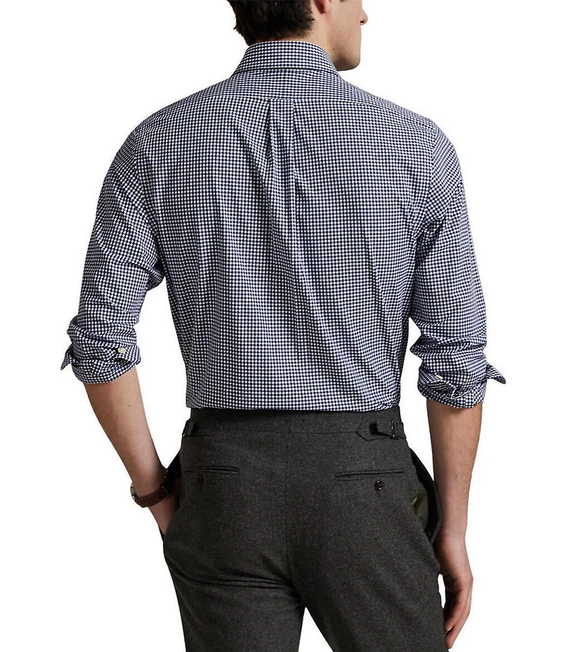 Polo Ralph Lauren Big & Tall Gingham Stretch Poplin Long Sleeve Woven Shirt