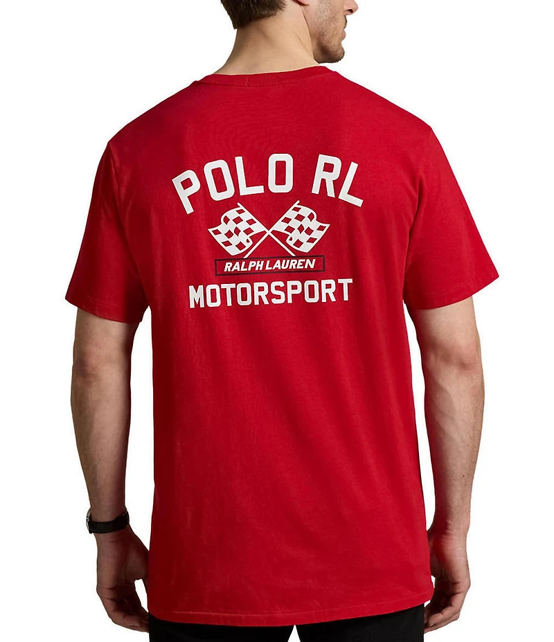 Polo Ralph Lauren Big & Tall Motorsport Graphic Slub Jersey Short Sleeve T-Shirt