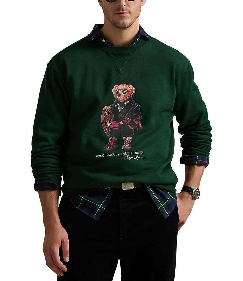 Polo Ralph Lauren Big & Tall Holiday Polo Bear Fleece Sweatshirt