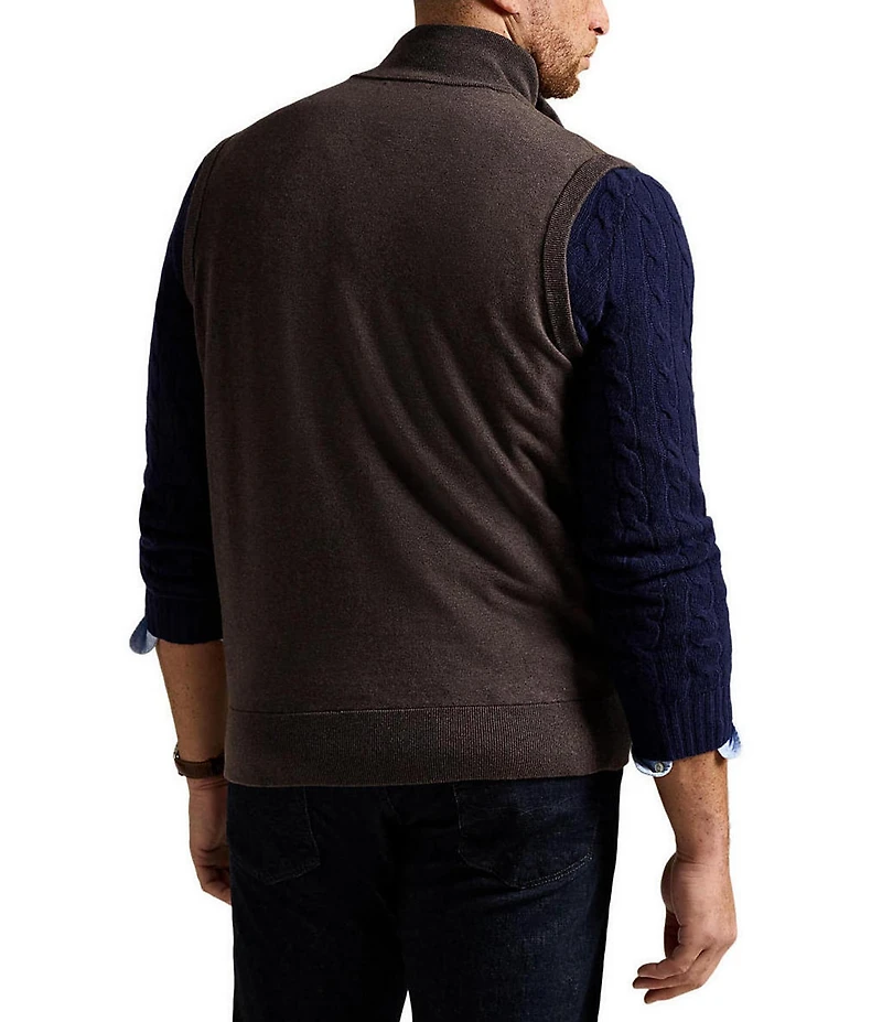 Polo Ralph Lauren Big & Tall Hybrid Full-Zip Sweater Vest