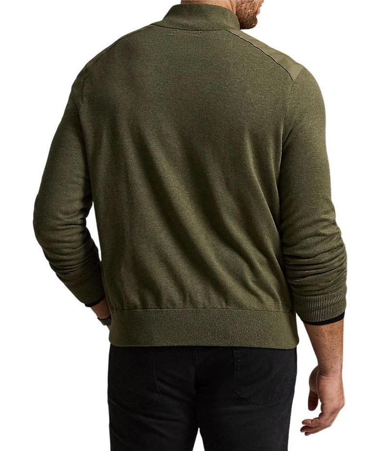 Polo Ralph Lauren Big & Tall Hybrid Mock Neck Cardigan