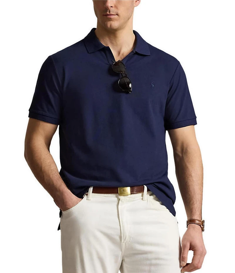 Polo Ralph Lauren Big & Tall Johnny Collar Stretch Mesh Short Sleeve Polo Shirt