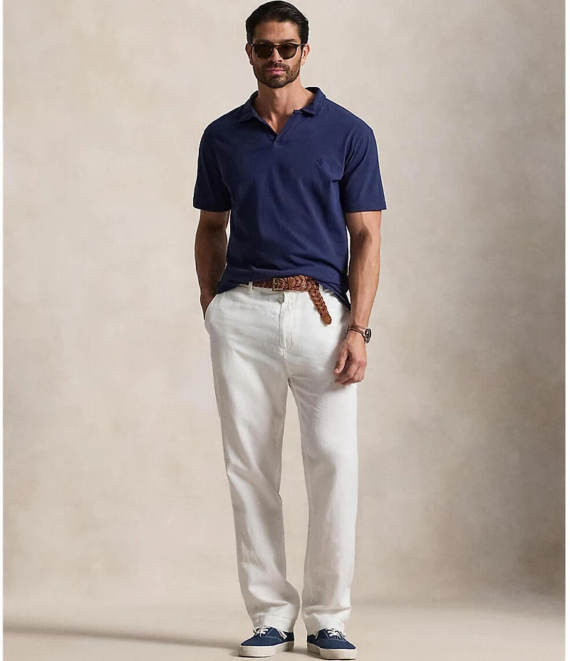Polo Ralph Lauren Big & Tall Linen-Blend Short Sleeve Polo Shirt