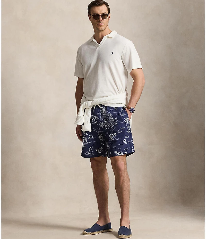 Polo Ralph Lauren Big & Tall Linen-Blend Short Sleeve Polo Shirt