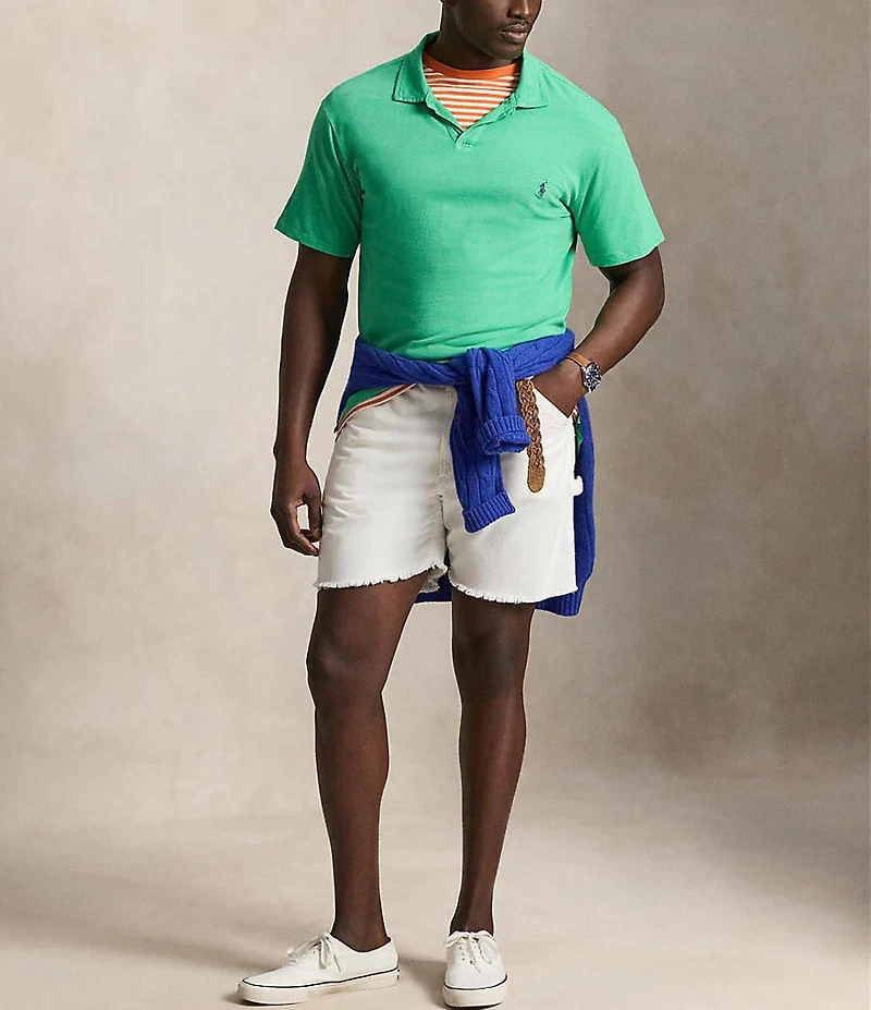 Polo Ralph Lauren Big & Tall Linen-Blend Short Sleeve Polo Shirt