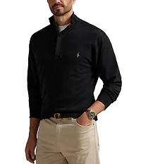 Polo Ralph Lauren Big & Tall Luxury Jersey Quarter-Zip Pullover