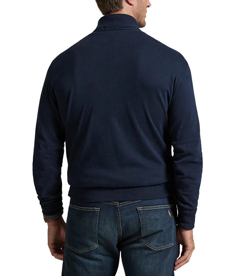 Polo Ralph Lauren Big & Tall Luxury Jersey Quarter-Zip Pullover