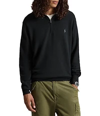 Polo Ralph Lauren Big & Tall Mesh-Knit Cotton Quarter-Zip Sweater