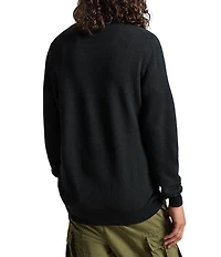 Polo Ralph Lauren Big & Tall Mesh-Knit Cotton Quarter-Zip Sweater