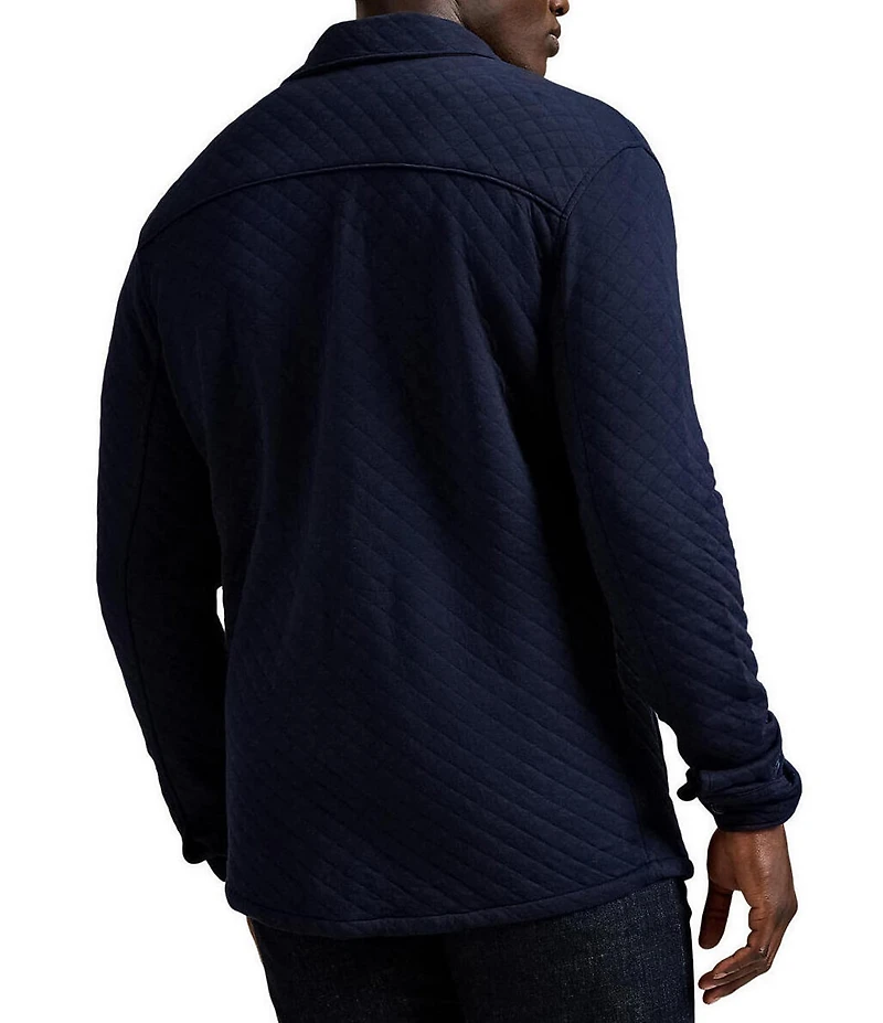 Polo Ralph Lauren Big & Tall Micro Diamond Quilted Double-Knit Jersey Shirt Jacket