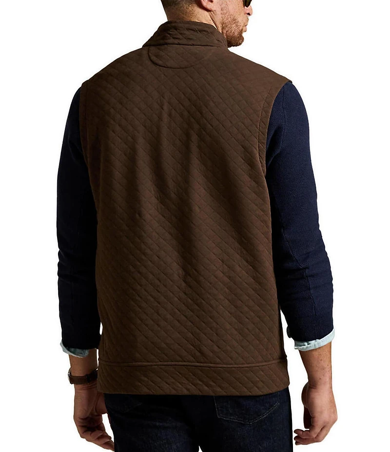 Polo Ralph Lauren Big & Tall Micro-Diamond Quilted Double-Knit Jersey Vest
