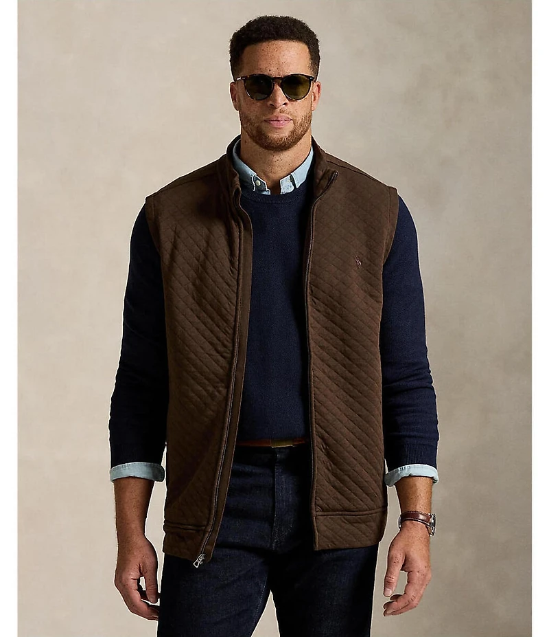 Polo Ralph Lauren Big & Tall Micro-Diamond Quilted Double-Knit Jersey Vest