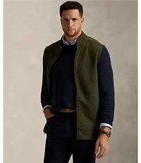 Polo Ralph Lauren Big & Tall Micro-Diamond Quilted Double-Knit Jersey Vest