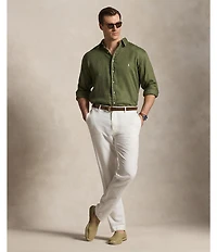 Polo Ralph Lauren Big & Tall Piece Dye Linen Long Sleeve Woven Shirt
