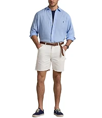 Polo Ralph Lauren Big & Tall Piece Dye Linen Long Sleeve Woven Shirt