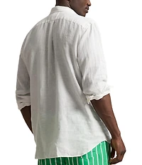 Polo Ralph Lauren Big & Tall Piece Dye Linen Long Sleeve Woven Shirt
