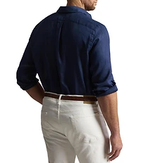 Polo Ralph Lauren Big & Tall Piece Dye Linen Long Sleeve Woven Shirt