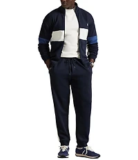 Polo Ralph Lauren Big & Tall Piece-Striped Double-Knit Track Jacket