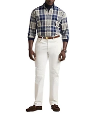 Polo Ralph Lauren Big & Tall Plaid Brushed Oxford Long Sleeve Woven Shirt